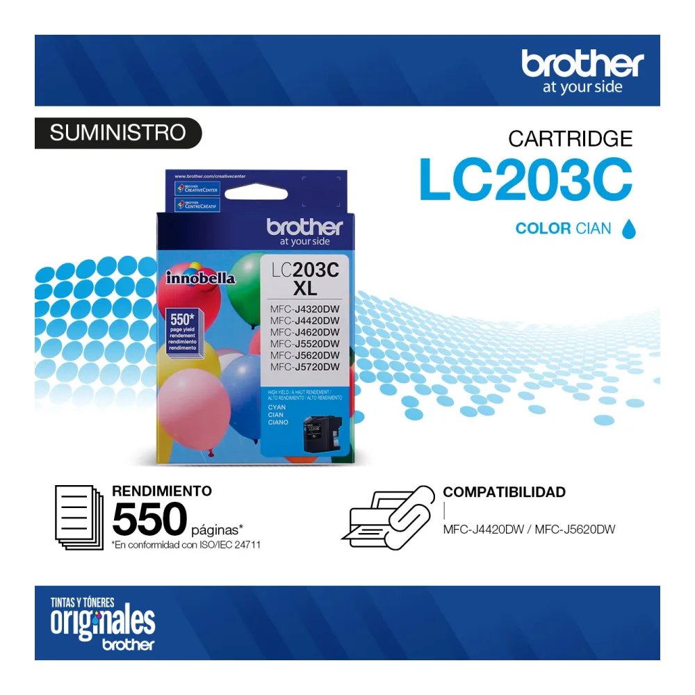 Brother Cartridge LC-203C Cian MFCJ4420-5620