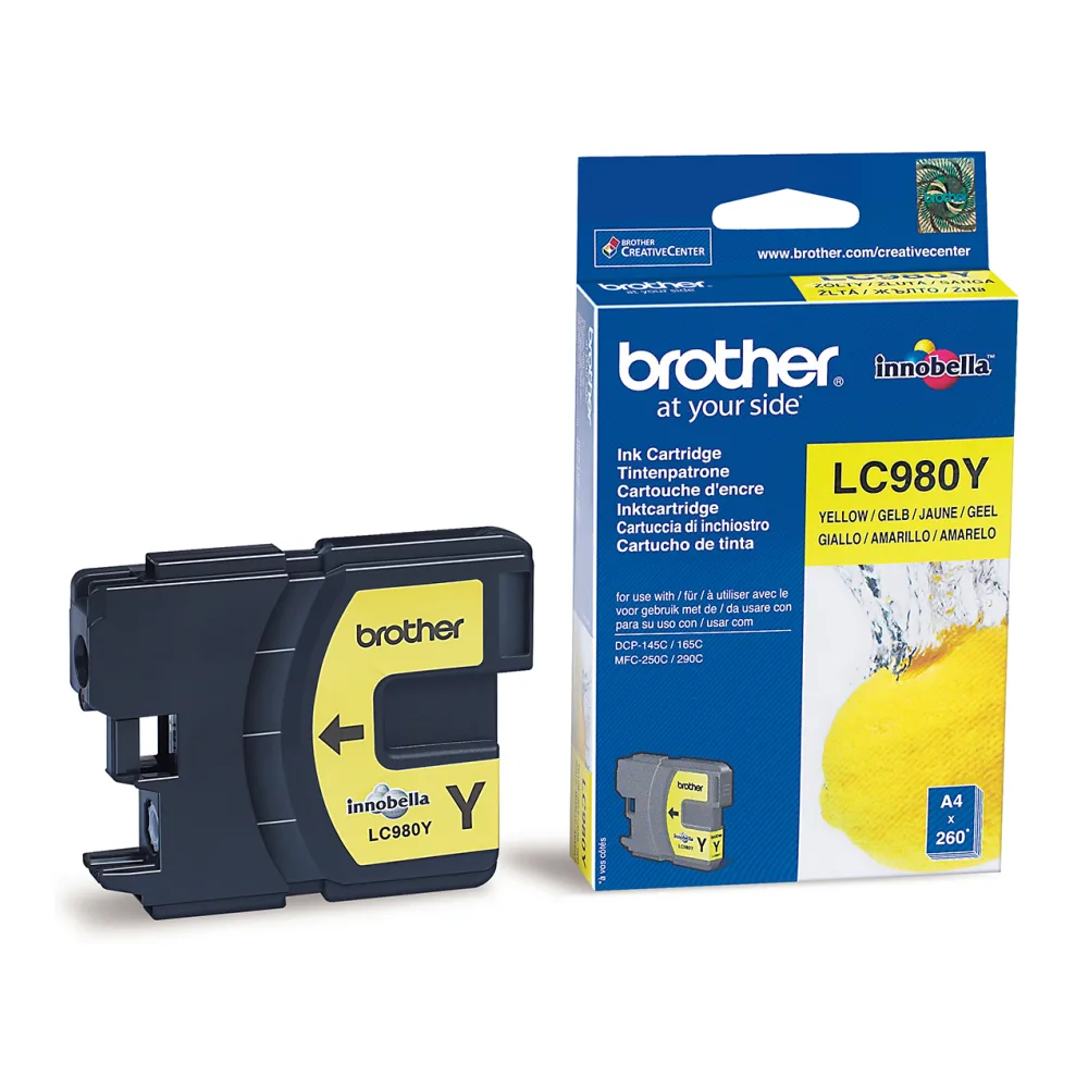 Brother Cartucho de Tinta Amarillo LC-980Y