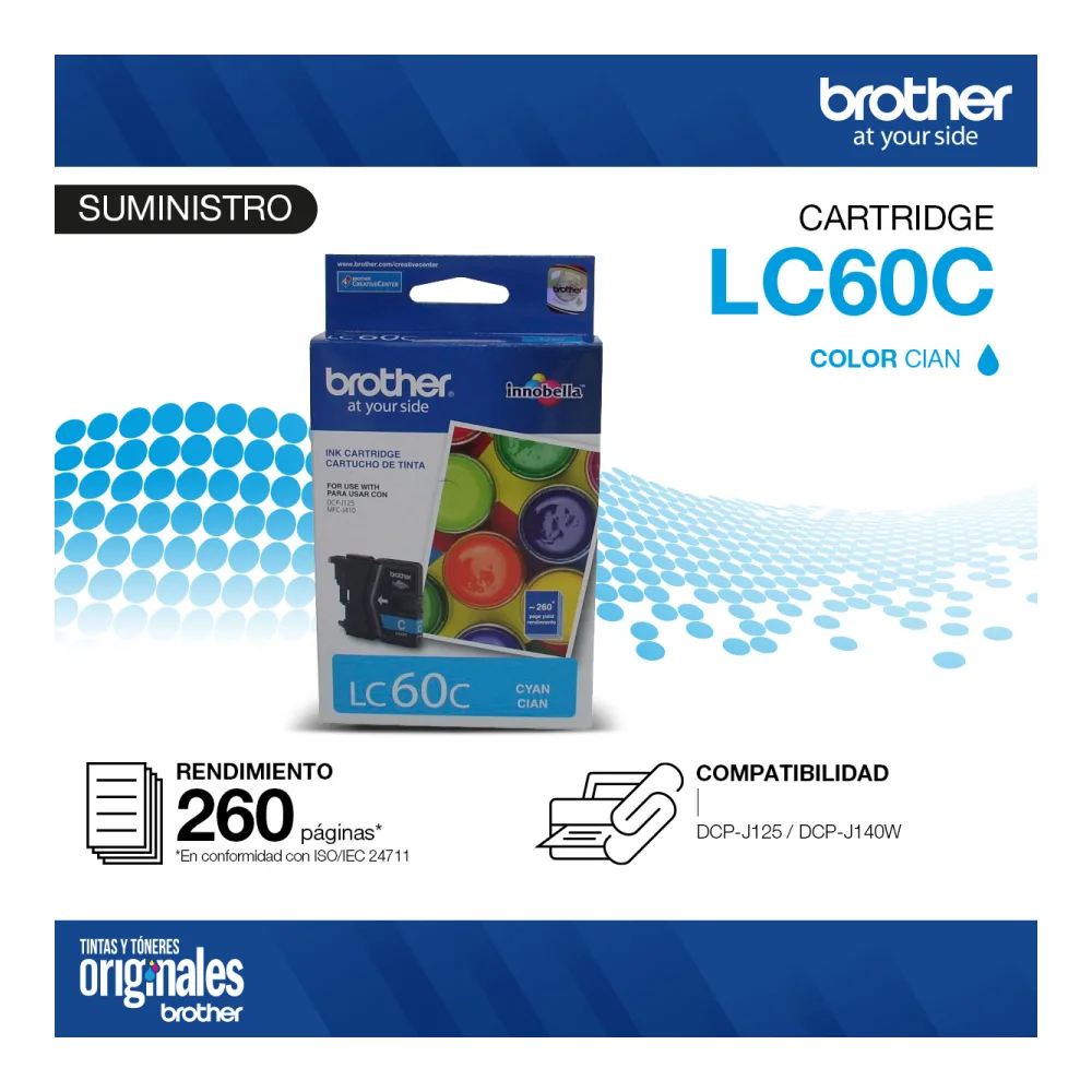 Brother Cartucho de Tinta Cian LC-980C