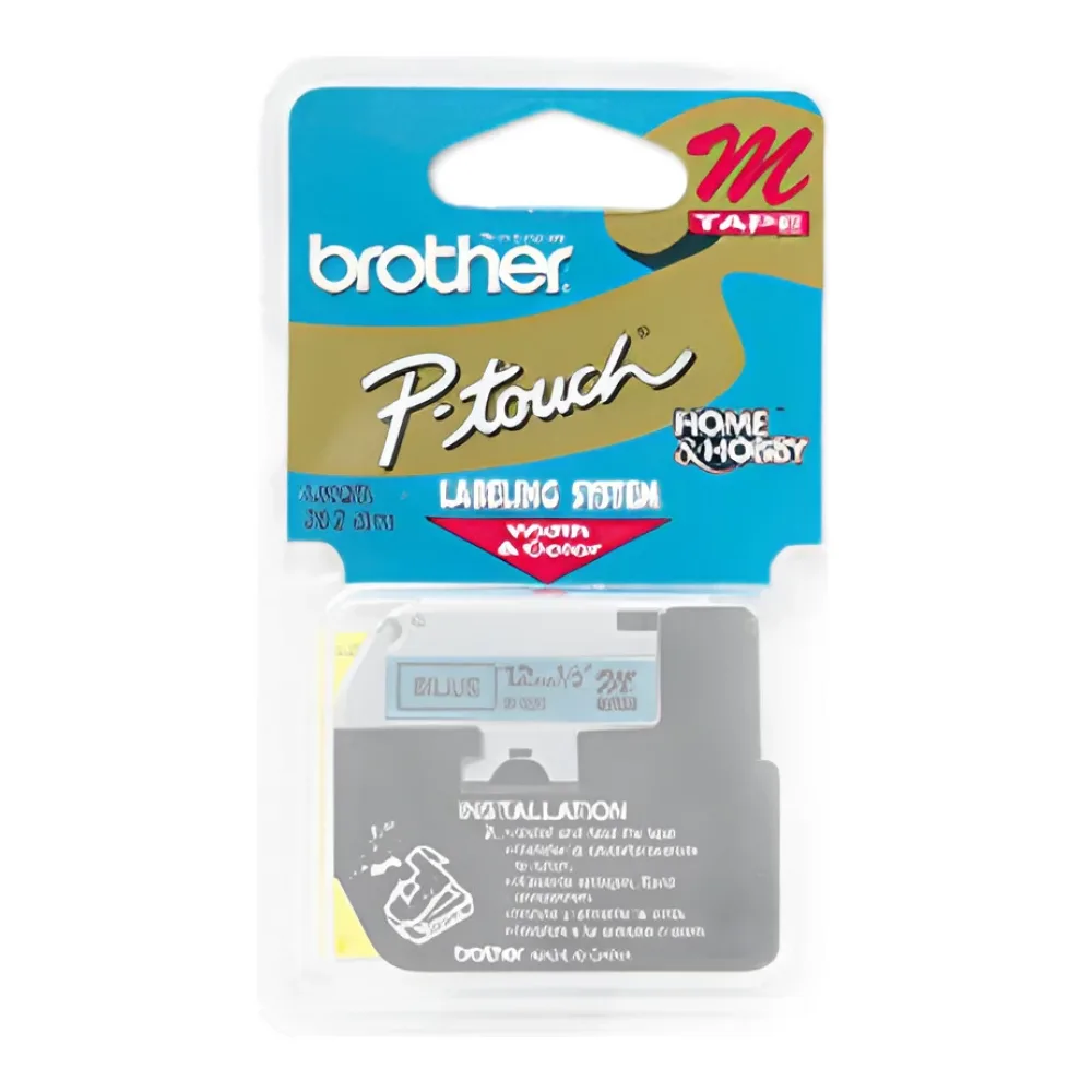 Brother Cinta M531 Negra Sobre Azul No Laminada de 12MM para P-touch de 8M