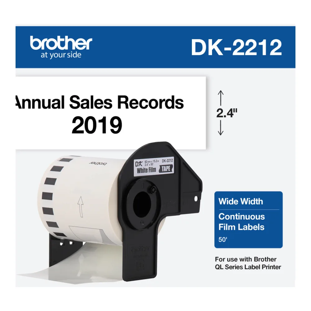 Brother DK2212 Negro Sobre Blanco
