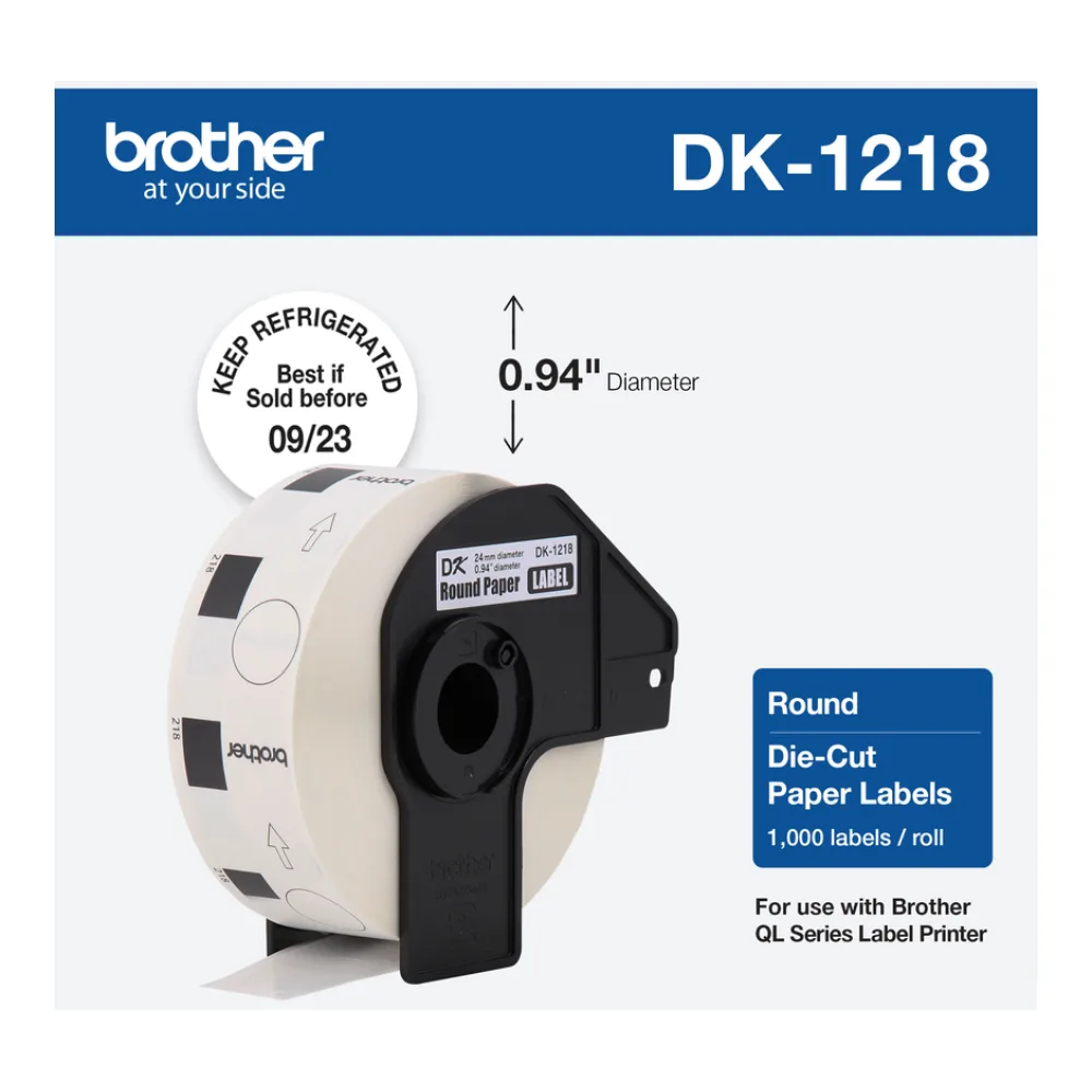 Brother Etiqueta de Impresora Dk- DK1218 Blanco