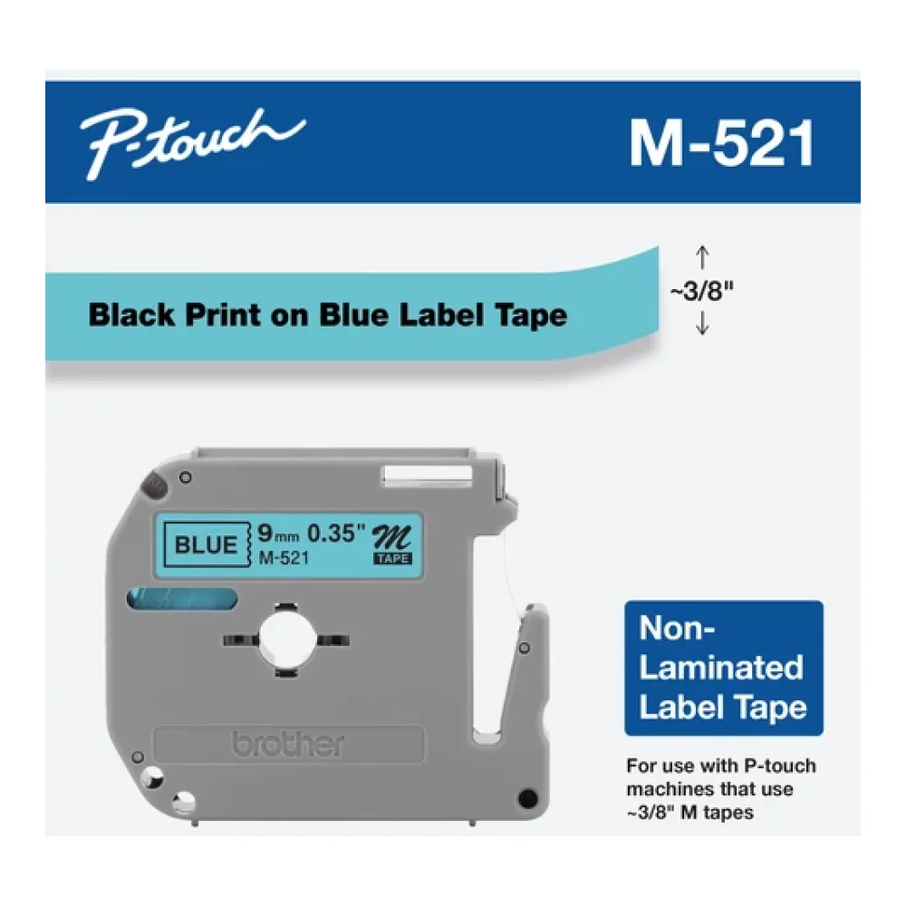 Brother M521 Etiqueta de Impresora Azul M
