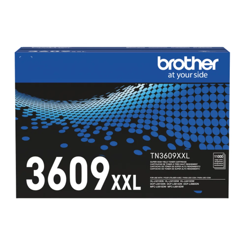 Brother Toner TN-3609XXL Negro de Alto Rendimiento 11.000 Páginas