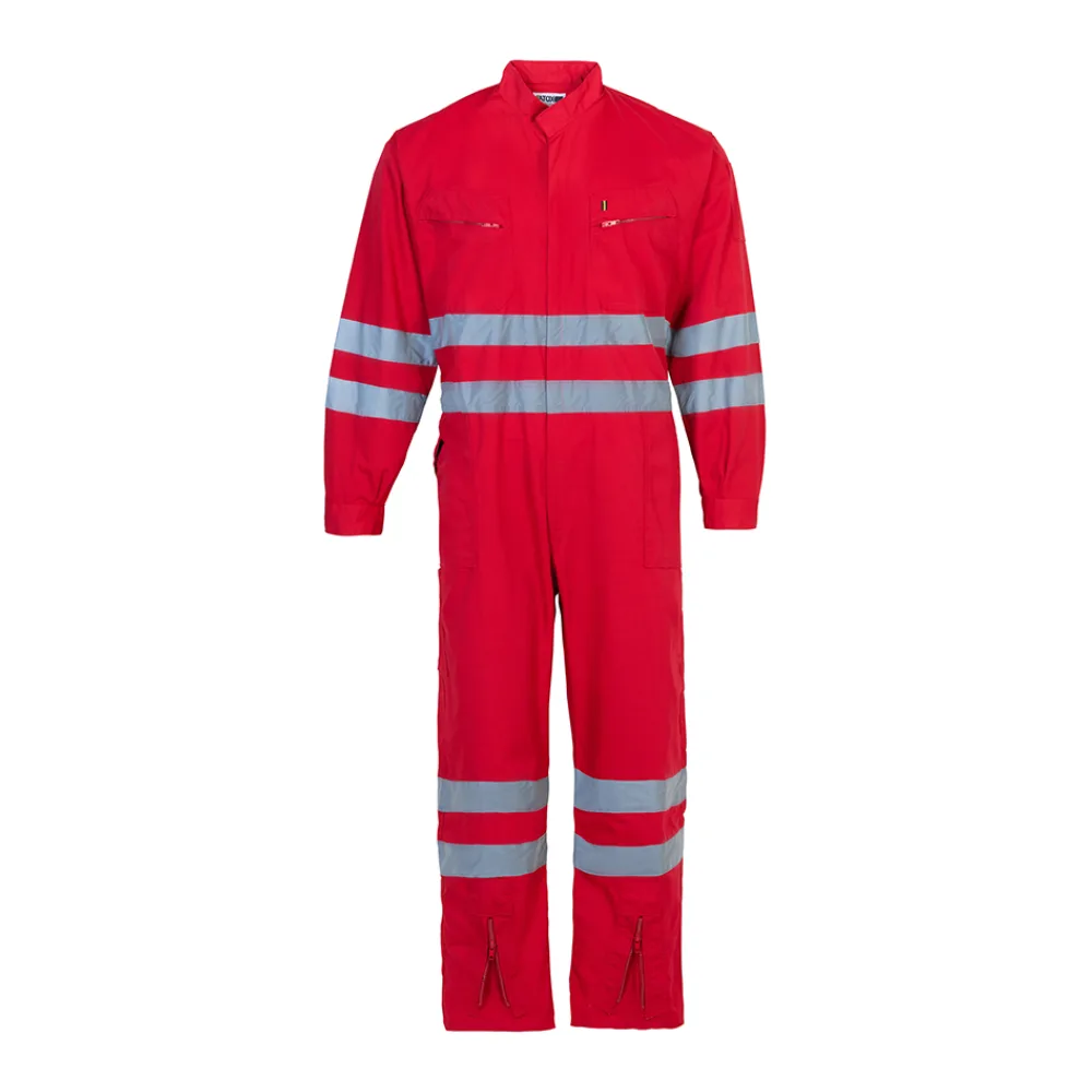 Buzo Piloto Canvas Atox Rojo