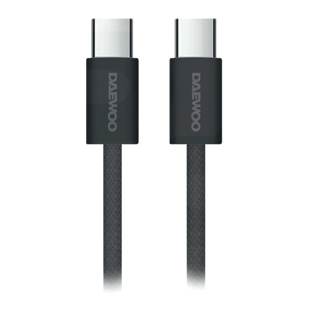 Cable Carga Rápida Tipo C 60W 1.8M Negro Daewoo