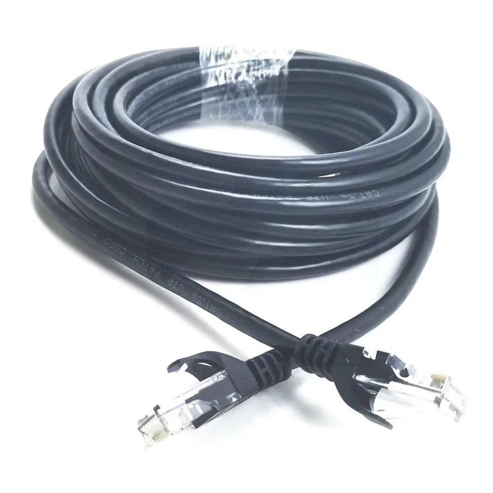 Cable Utp CAT5E + Conectores RJ45 - 7MTS Negro Spektra