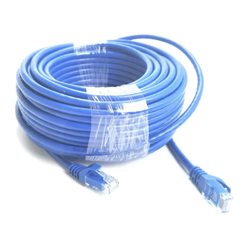 Cable Utp CAT6 + Conectores RJ45 - 20MTS Azul Spektra