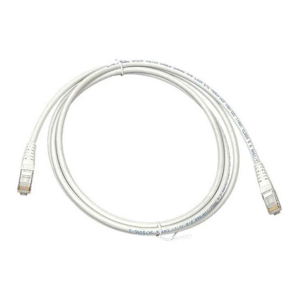 Cable Utp CAT6 + Conectores RJ45 -2MT Gris Linkmade