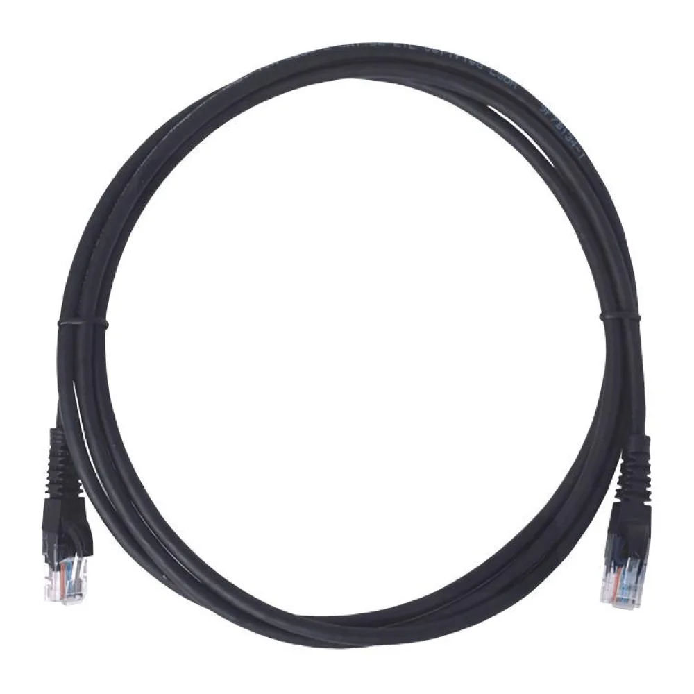 Cable Utp CAT6 + Conectores RJ45 - 2MT Negro Linkmade
