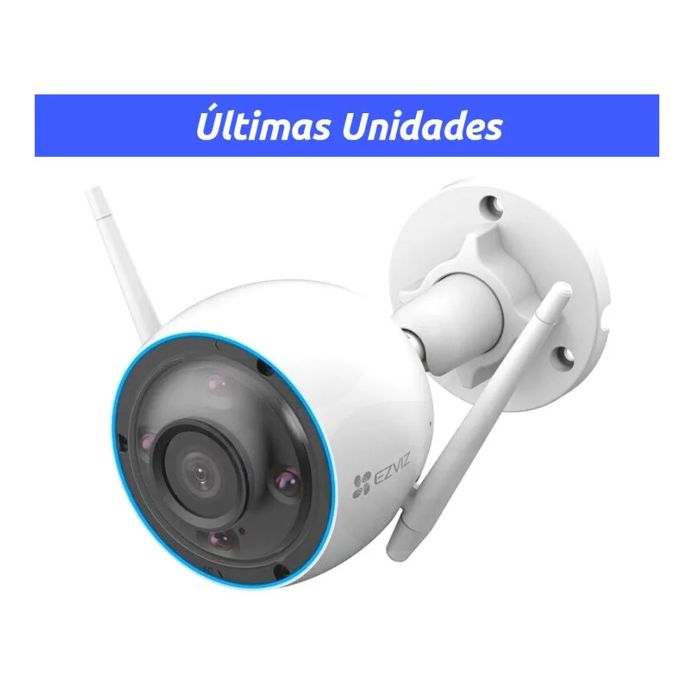 Cámara Seguridad Ip Exterior 2K con Sirena y Luz H3 Ezviz