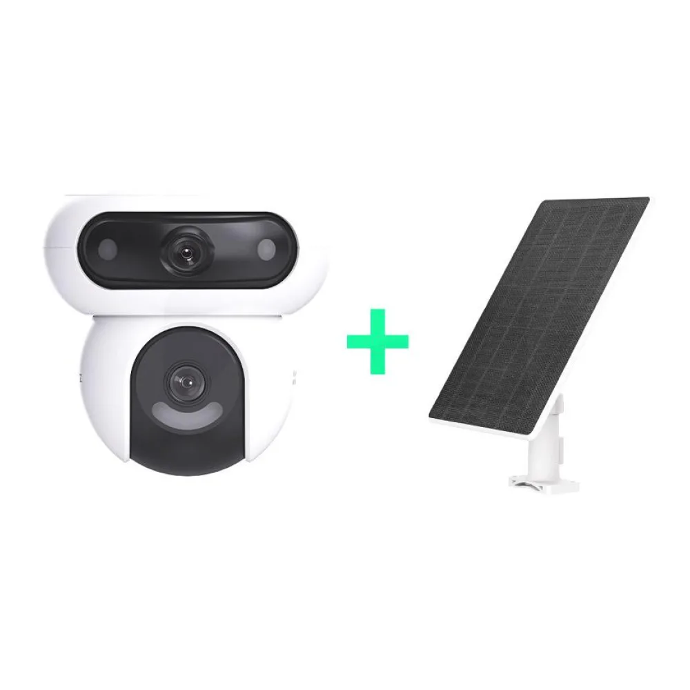 Cámara Seguridad Ip Exterior HB90X 4G Doble Lente + Panel Solar 8W 2K 4MP Ezviz