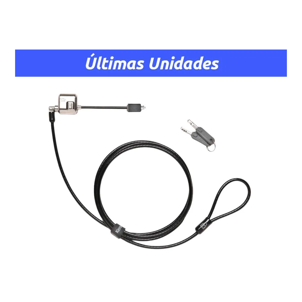 Candado Notebook Minisaver para Ultrabook con Llave 1,8 Mts Kensington