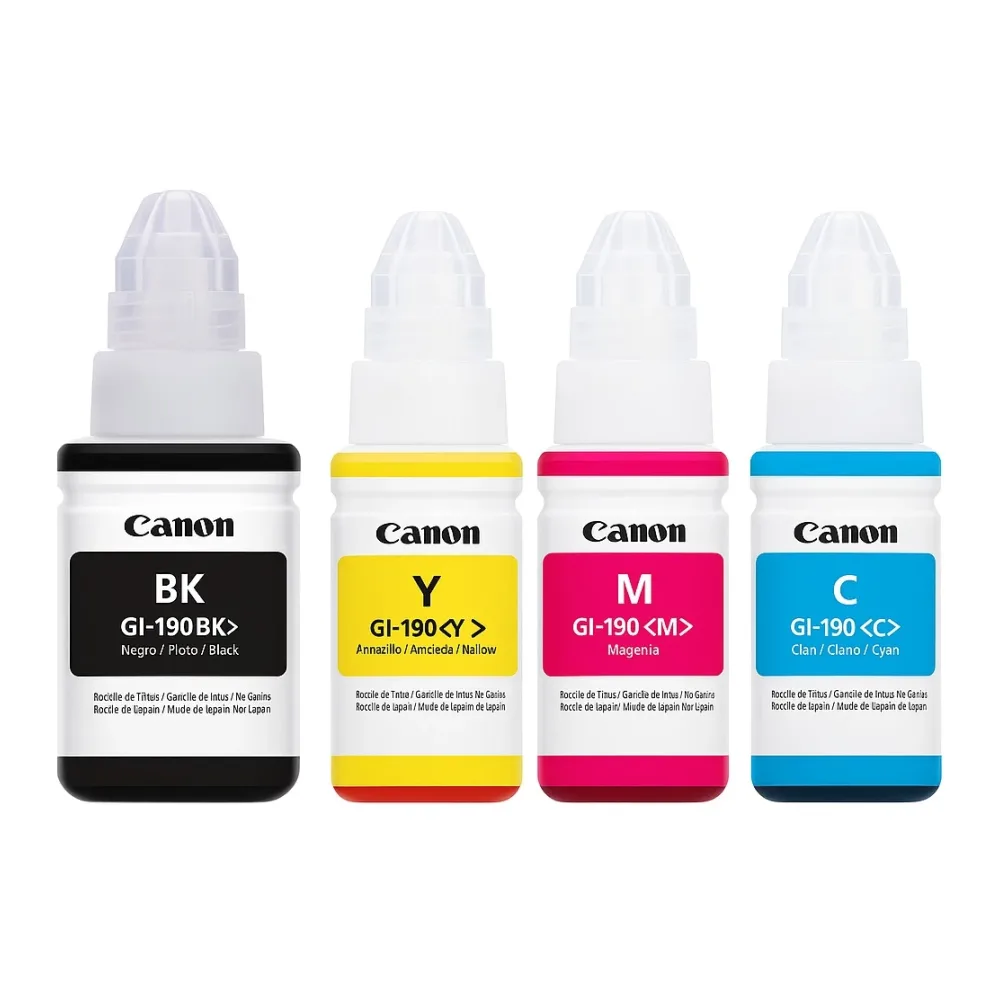 Canon Pack Tintas GI-190 Originales G2110 G3110 G4110
