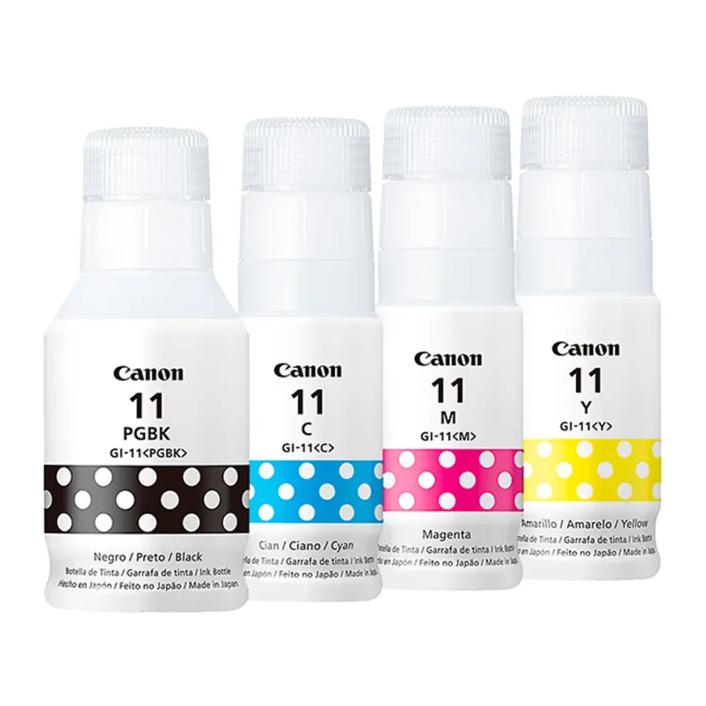 Canon Tinta GI-11 Pack 4 G3160 G2160 G4170 G3170 G2170