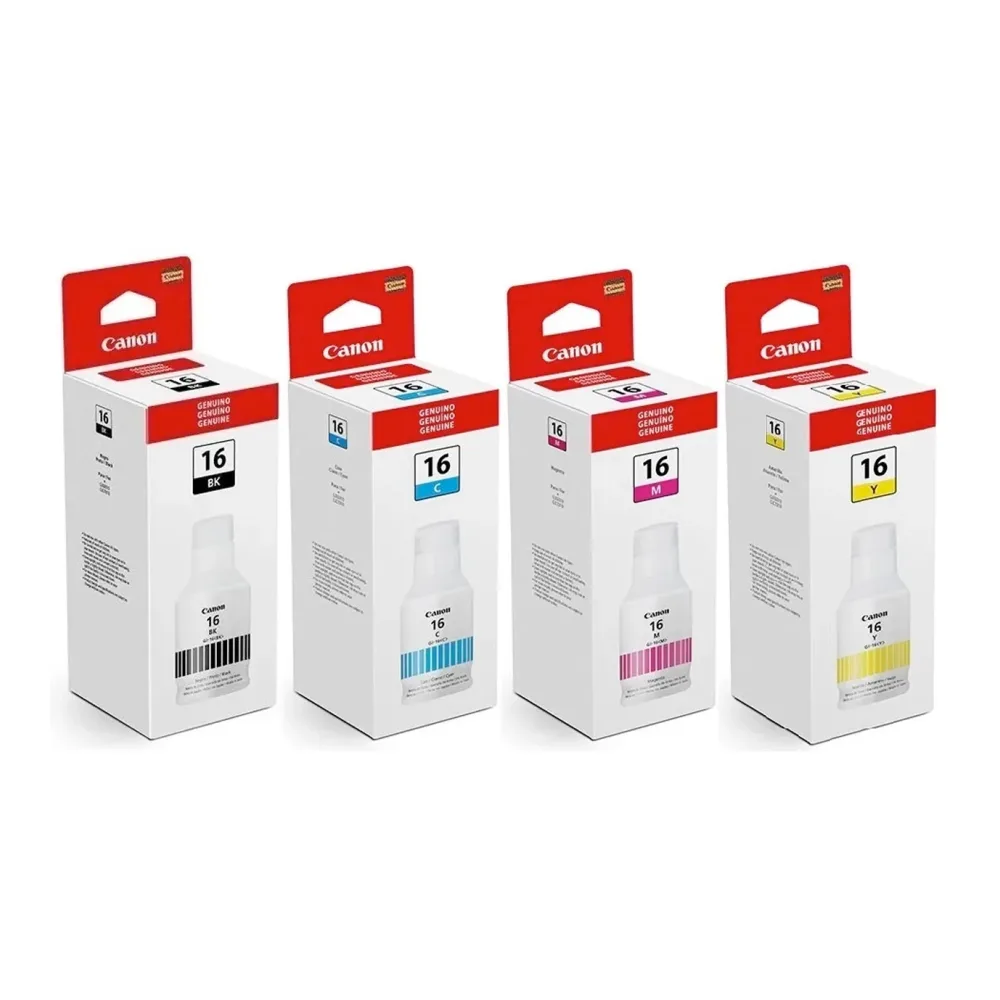 Canon Tinta GI-16 Pack 4 GX3010 GX4010 GX5010 GX6010 GX7010
