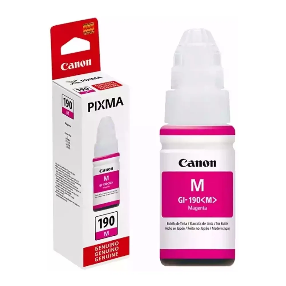 Canon Tinta GI-190 Magenta 70 Ml Original Caja Dañada