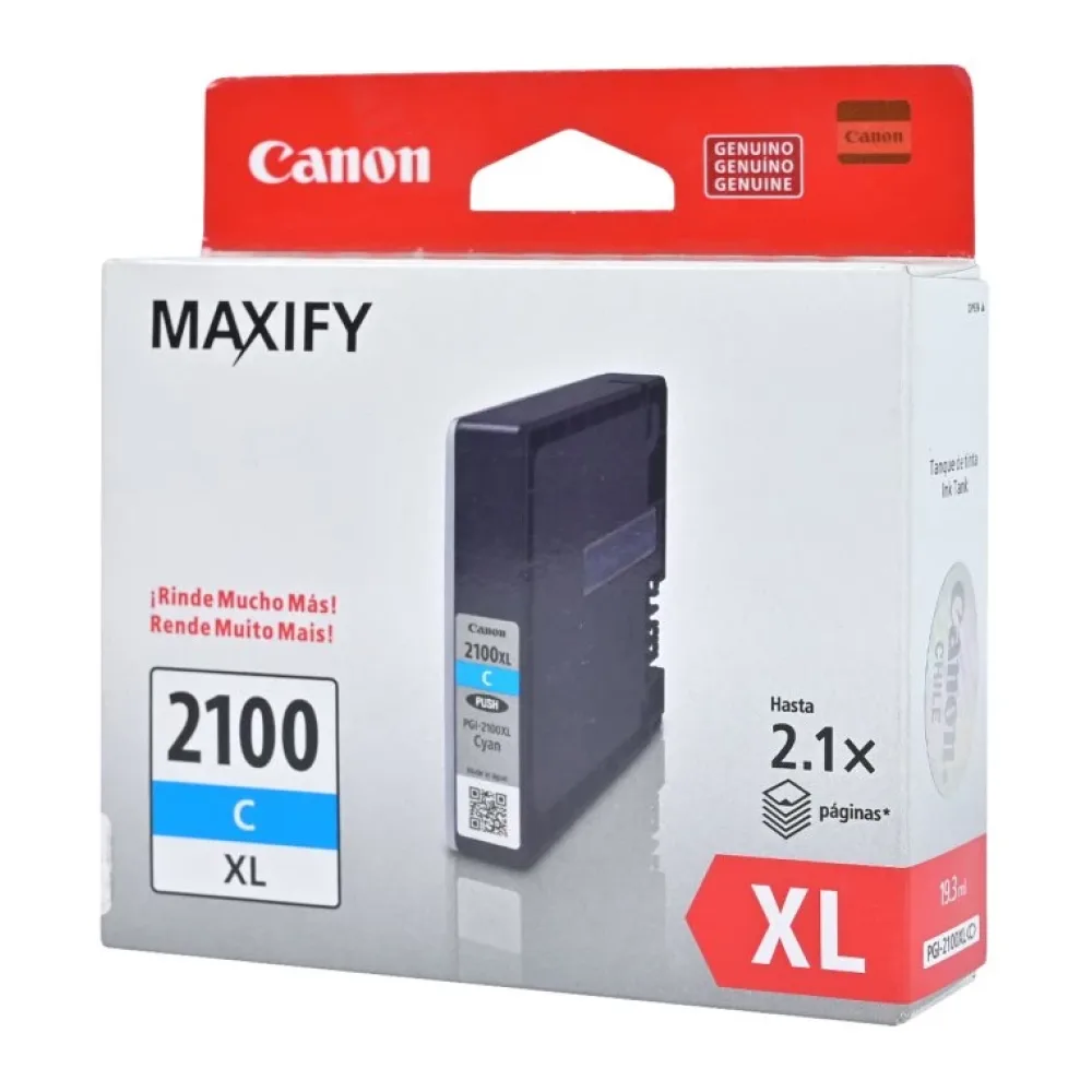 Canon Tinta PGI-2100XL Cían Original