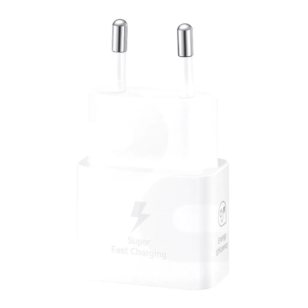 Cargador de Pared Samsung Tipo C Rápido (25W) Blanco
