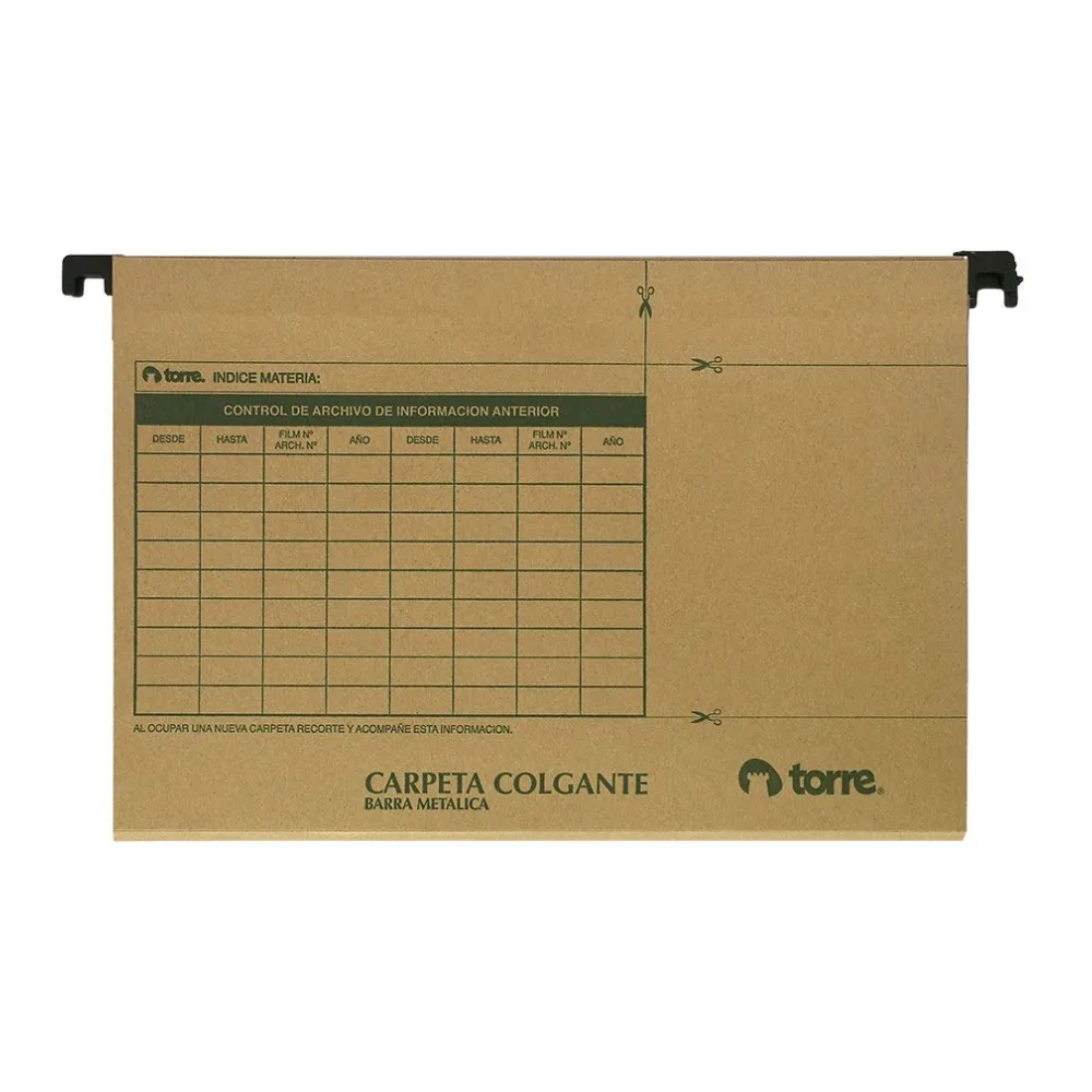 Carpeta Colgante Kraft Brazo Plástico