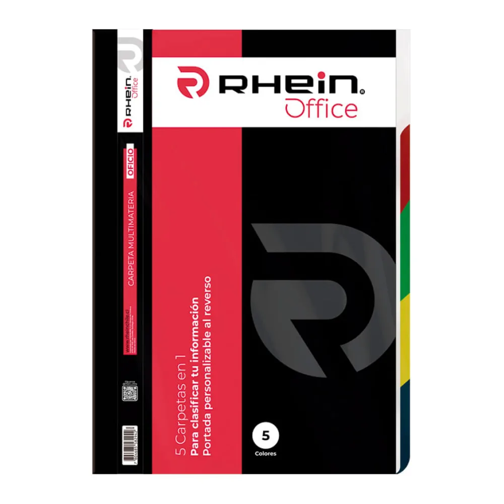 Carpeta Multimateria Oficio 5 en 1 Rhein