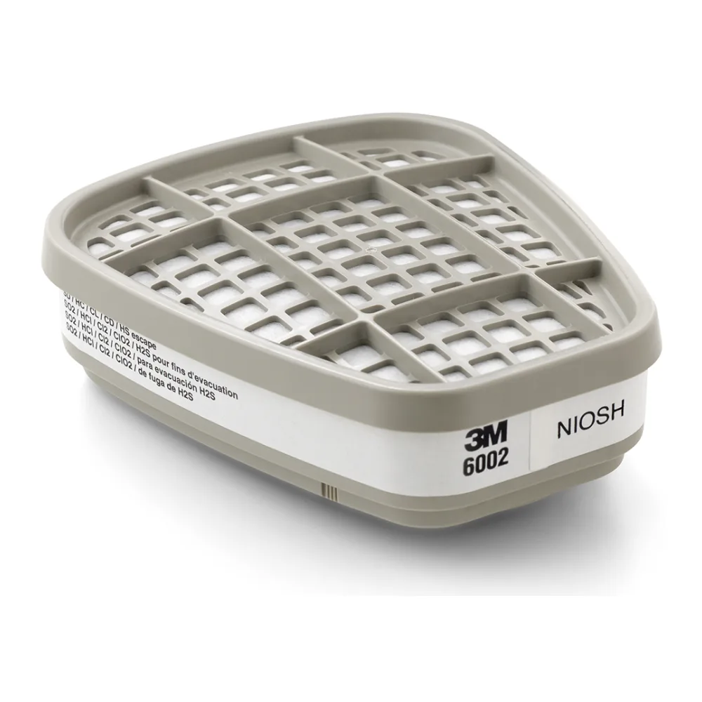 Cartucho 3M para Gases Ácidos 6002, Blanco