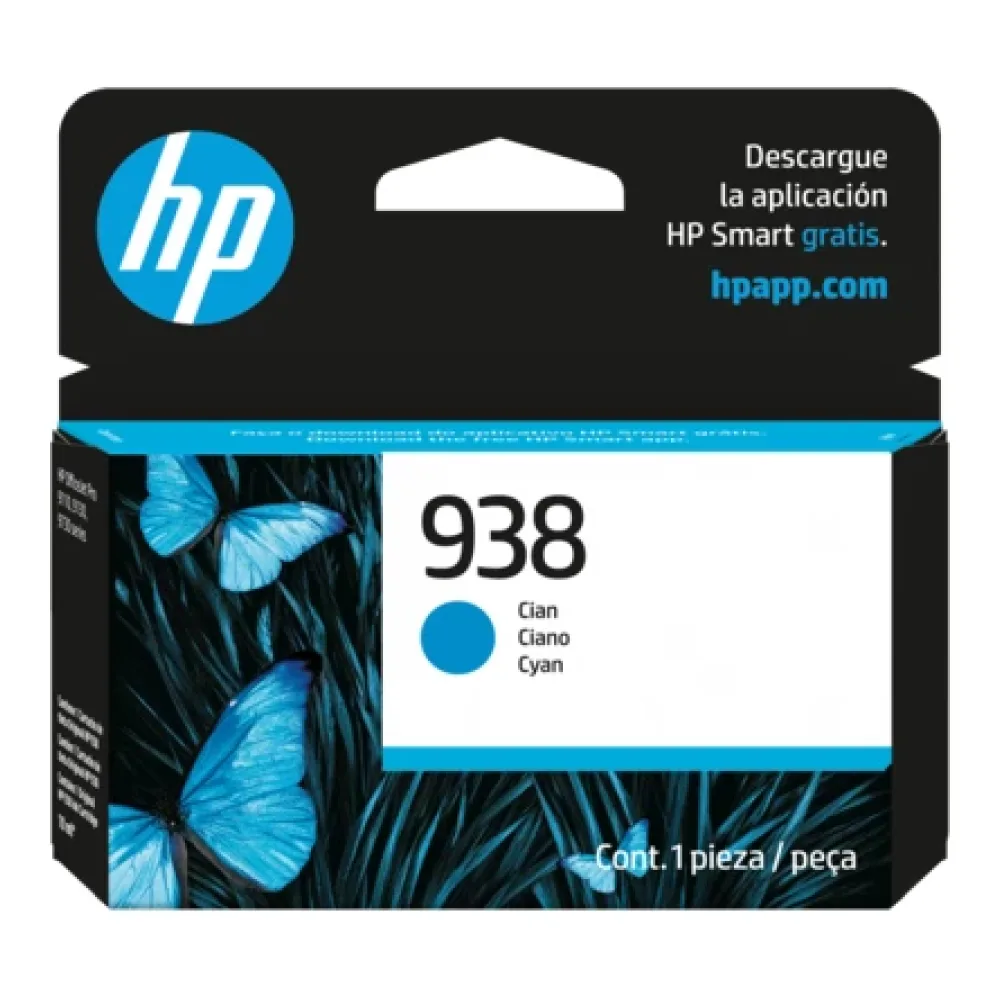 Cartucho de Tinta Cian HP 938 4S6X5PL
