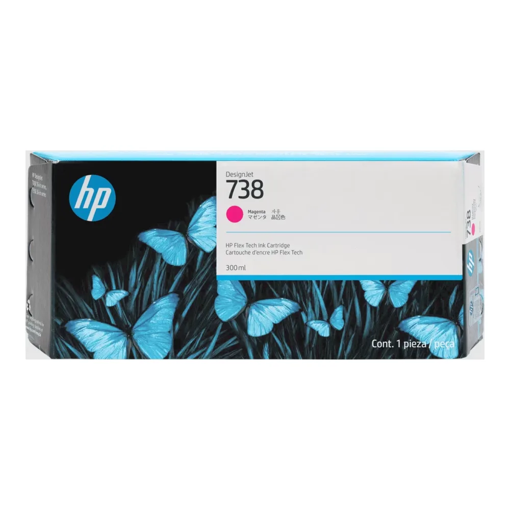 Cartucho de Tinta HP 738 Magenta de 300 Ml 676M7A