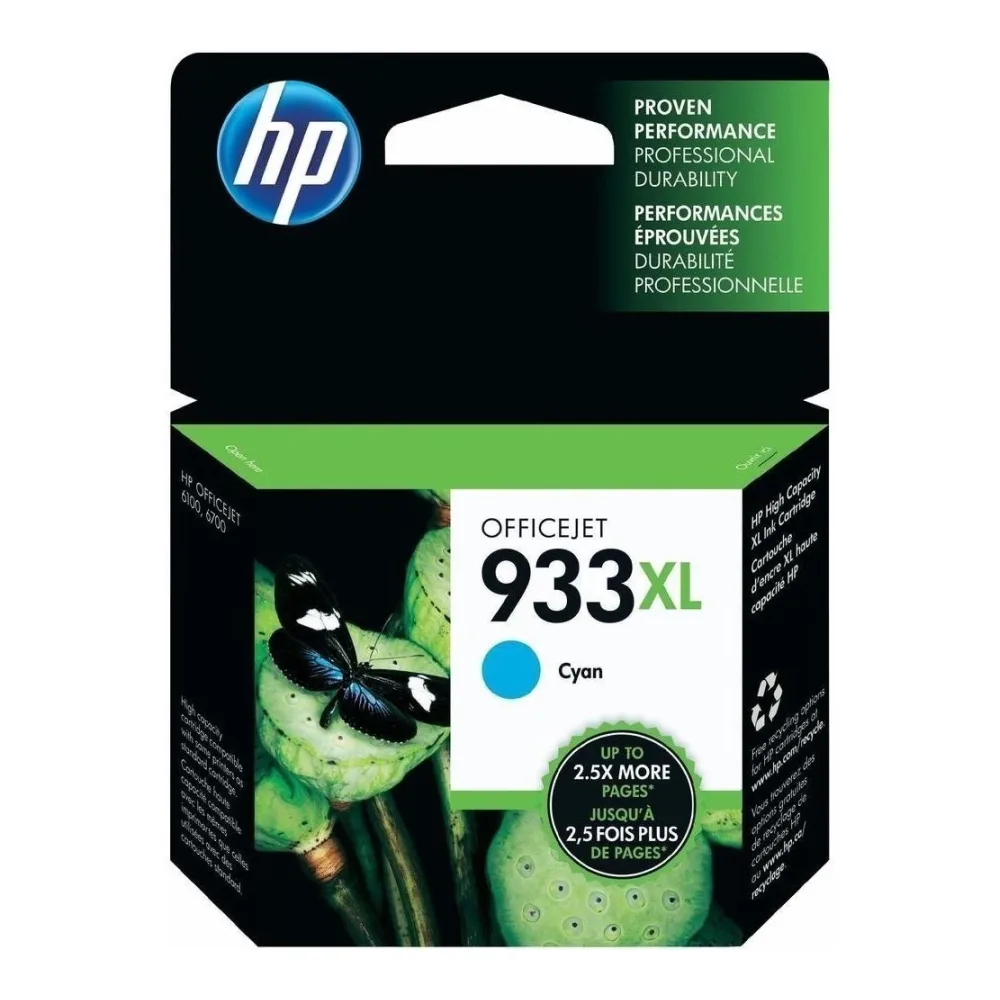 Cartucho de Tinta HP 933XL Cyan CN054AL