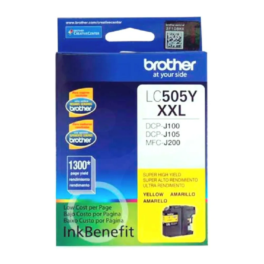 Cartucho de Tinta Original Brother LC505 Amarillo