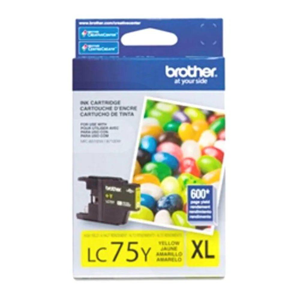 Cartucho de Tinta Original Brother LC75 Amarillo
