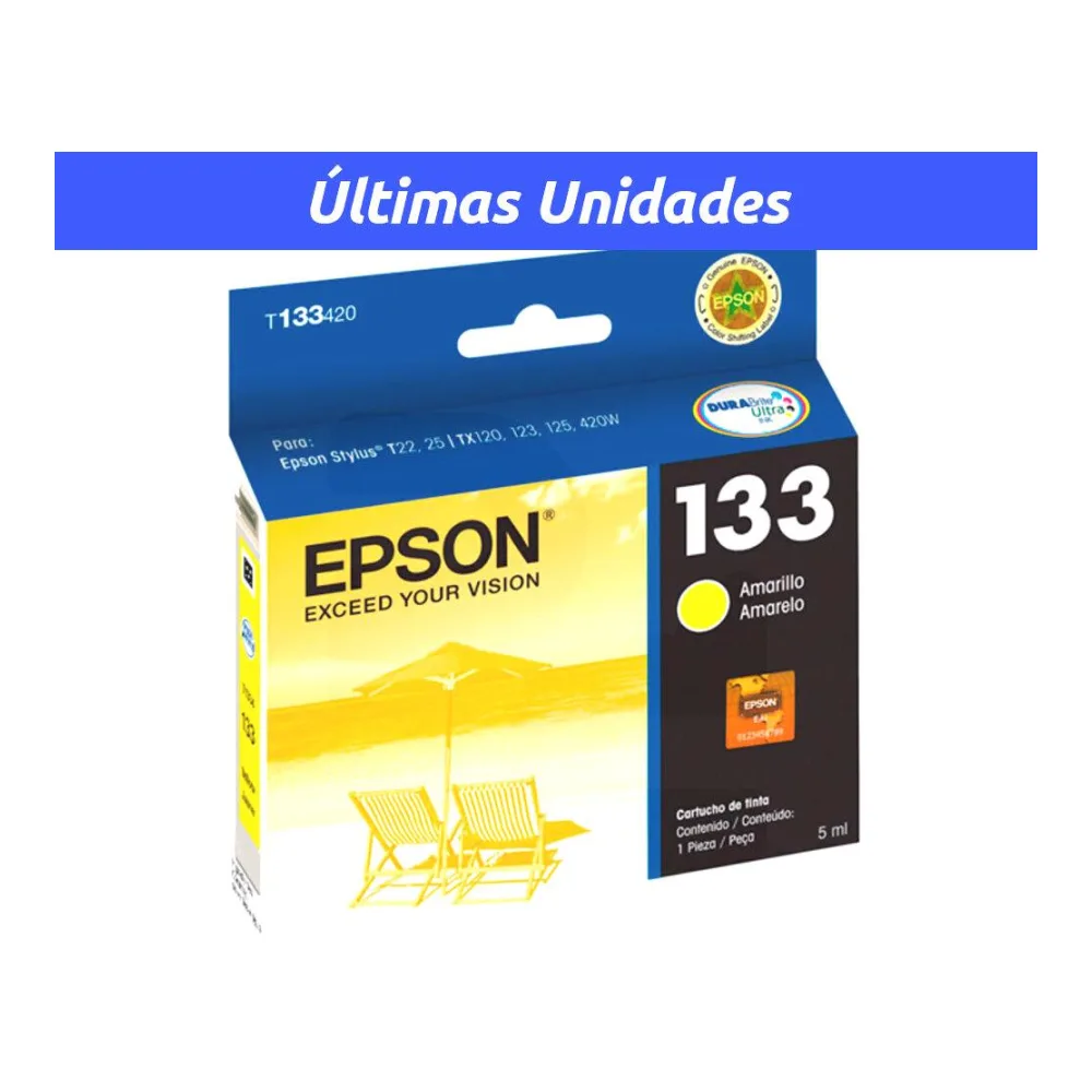 Cartucho de Tinta Original Epson T133420-AL Amarillo
