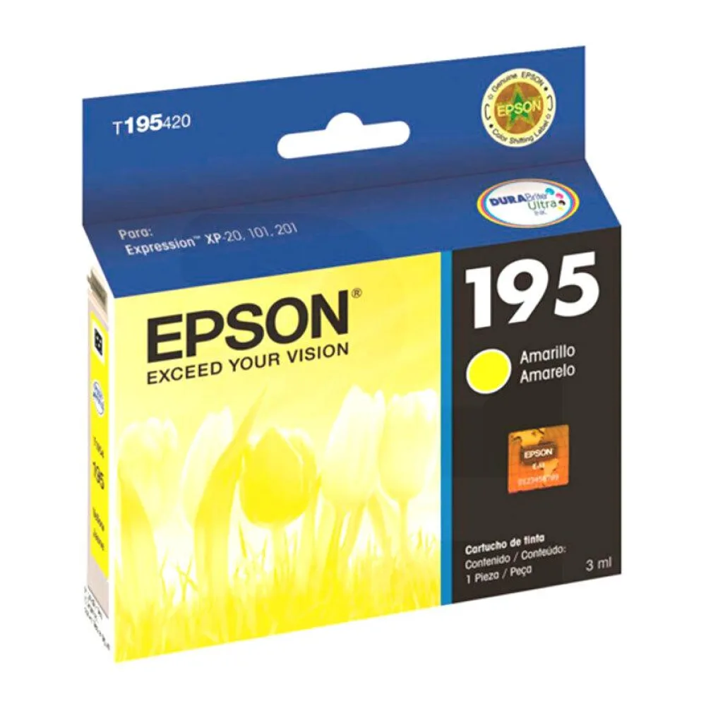 Cartucho de Tinta Original Epson T195420-AL Amarillo