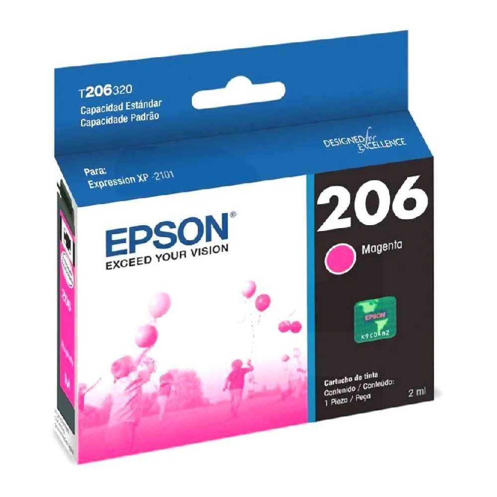 Cartucho de Tinta Original Epson T206320-AL Magenta