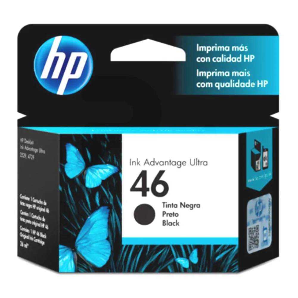 Cartucho de Tinta Original HP 46 Negro