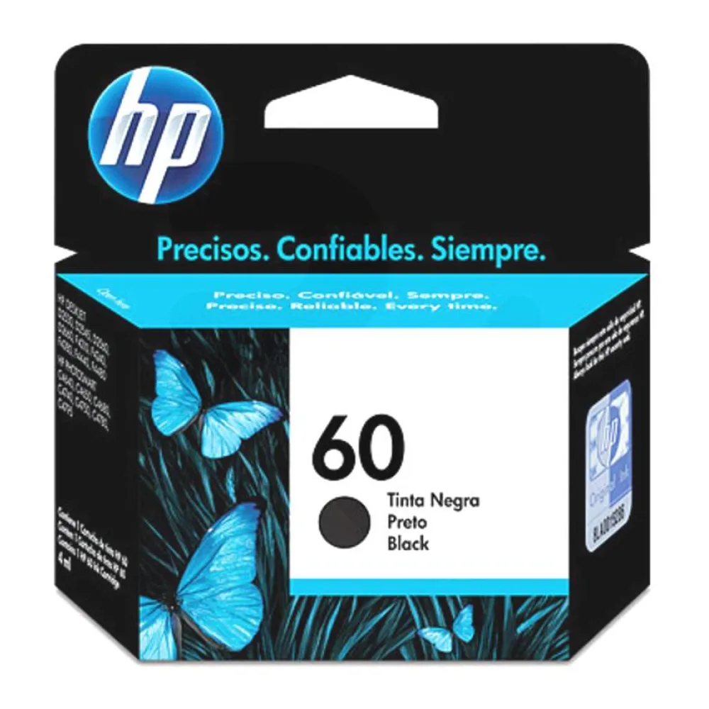 Cartucho de Tinta Original HP 60 Negro
