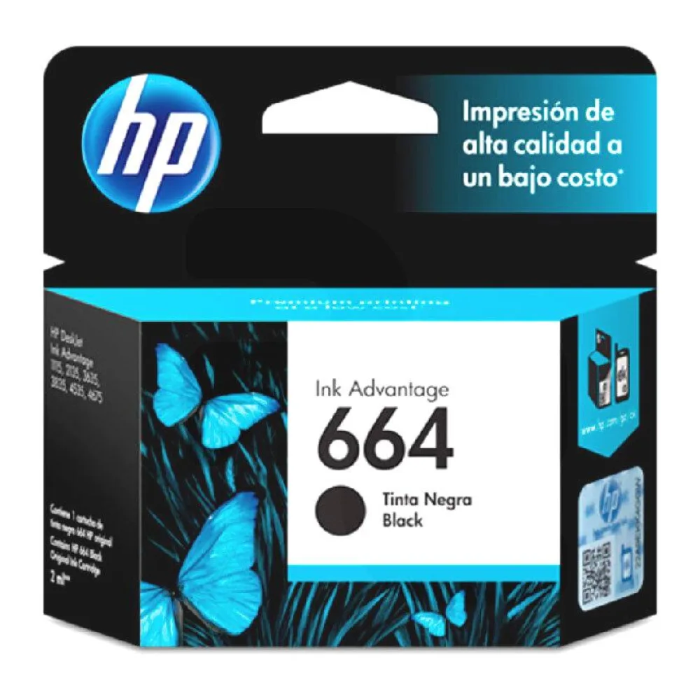 Cartucho de Tinta Original HP 664 Negro