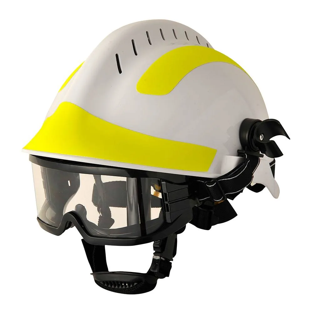 Casco Forestal/rescate Blanco con Reflectantes