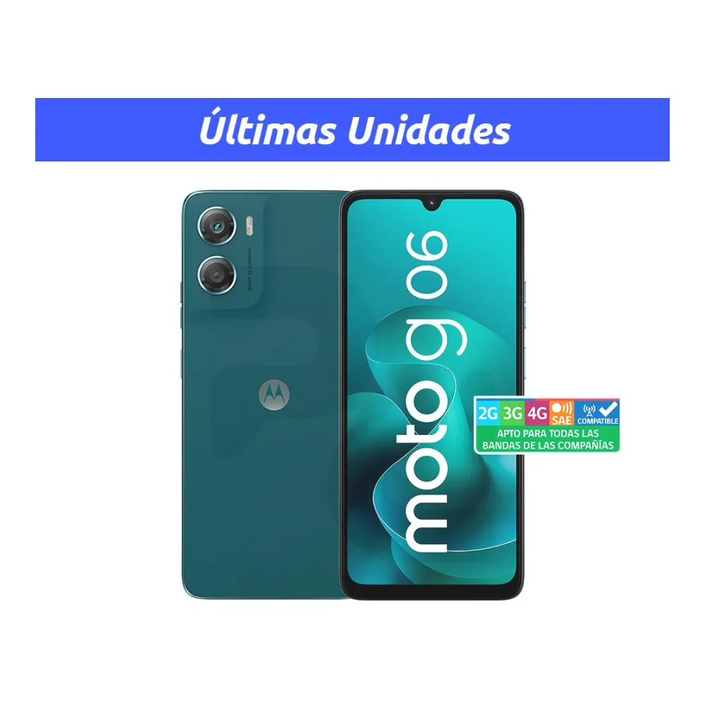 Celular Moto G06 256GB/4GB Azul Liberado Motorola