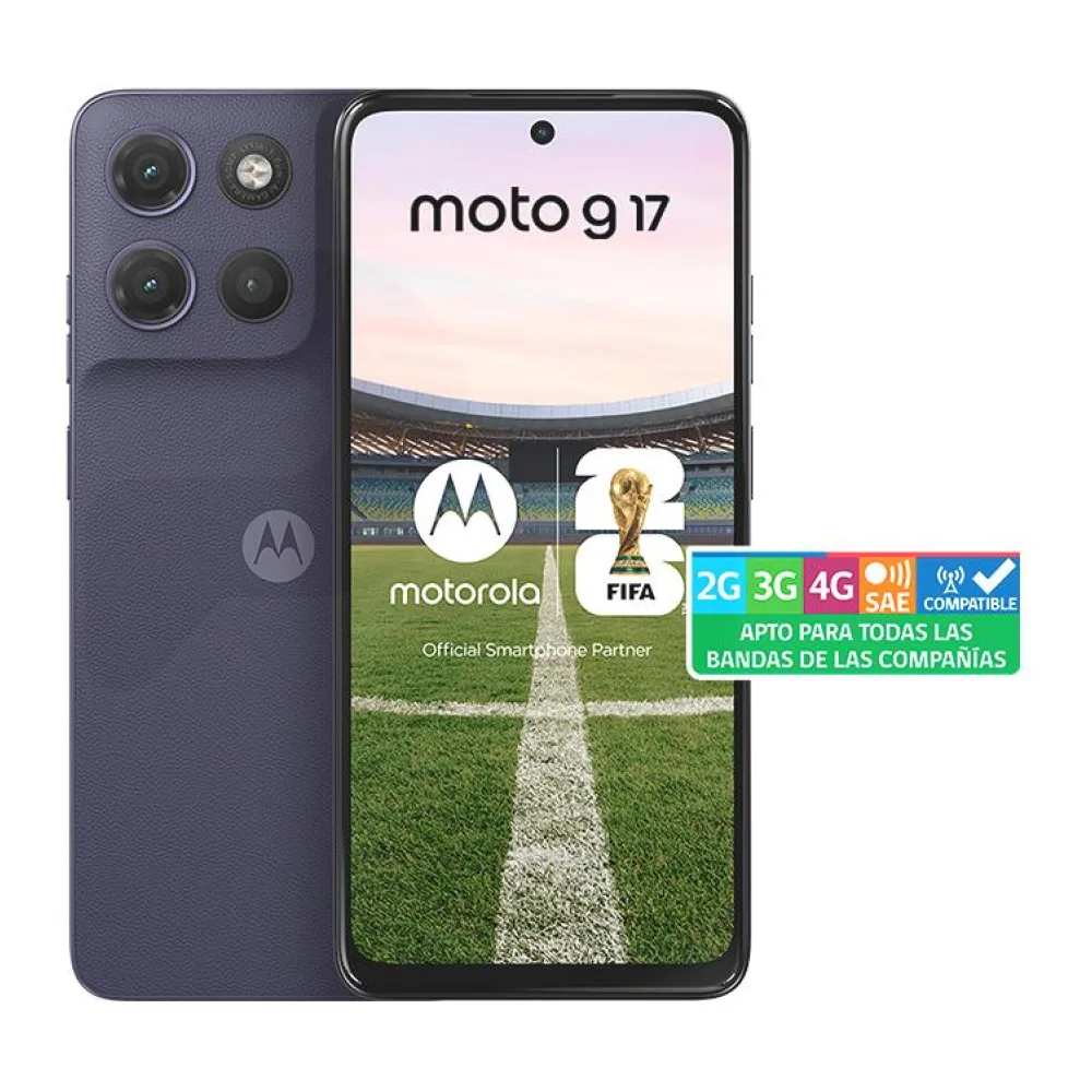 Celular Motorola G17 128GB/4GB Azul Liberado