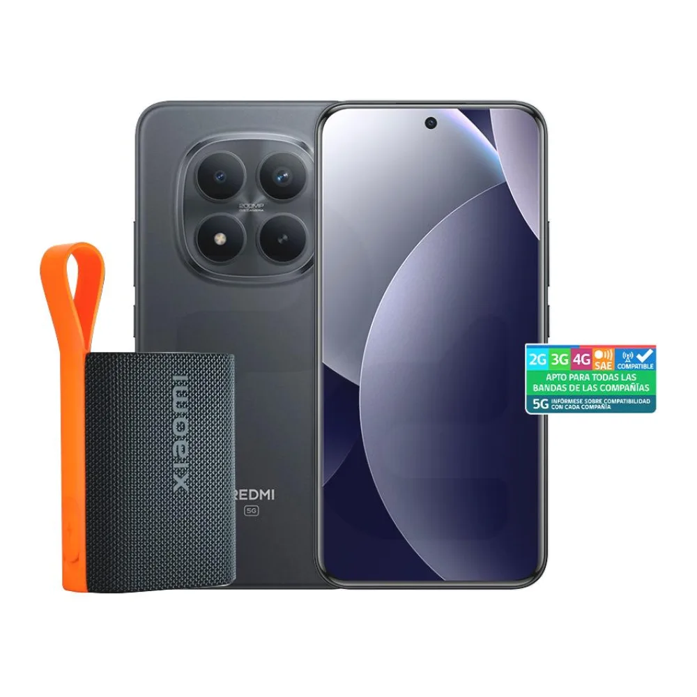 Celular Redmi Note 15 Pro + 5G 512GB/12GB Negro Liberado + Bundle Xiaomi