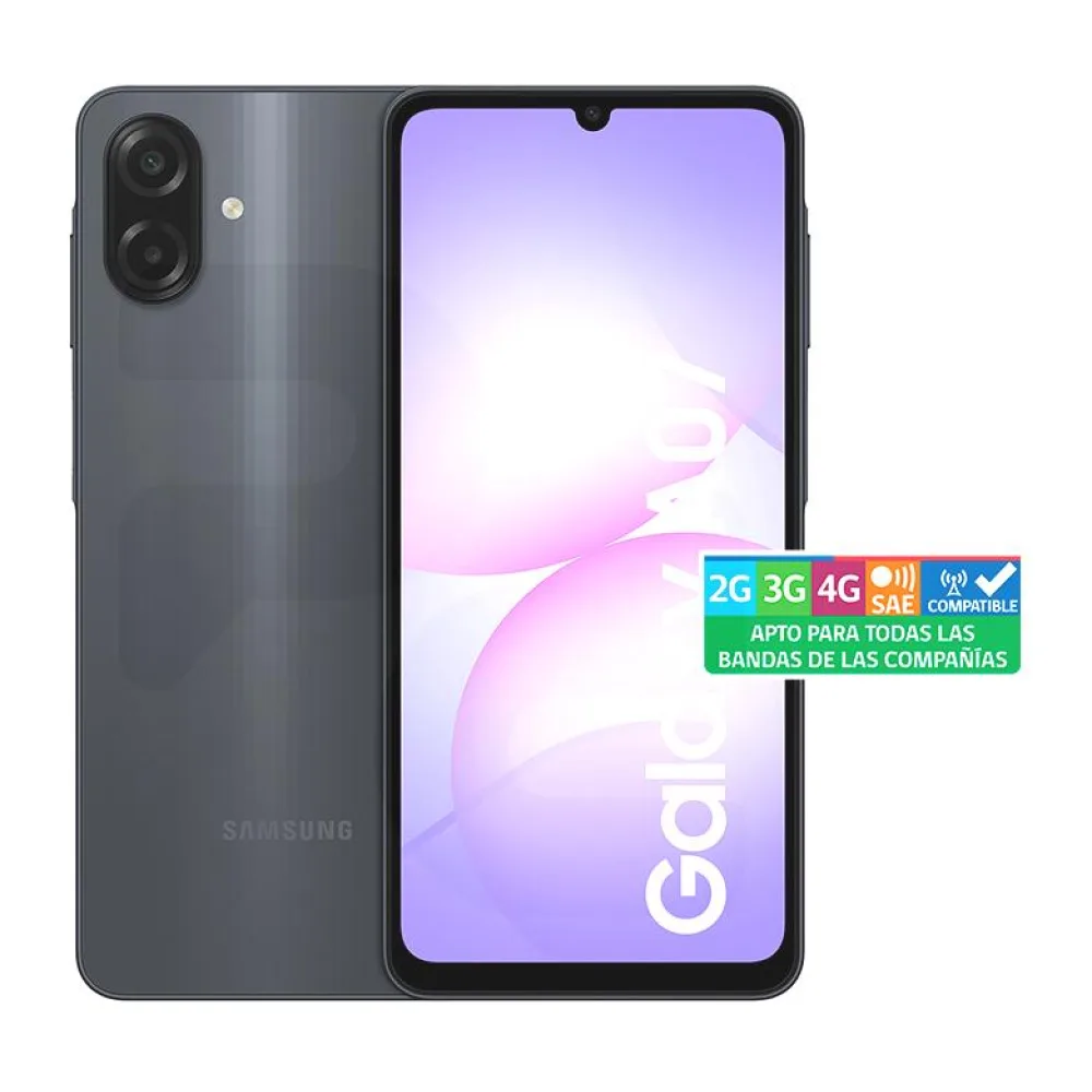 Celular Samsung A07 128GB/4GB Negro Liberado