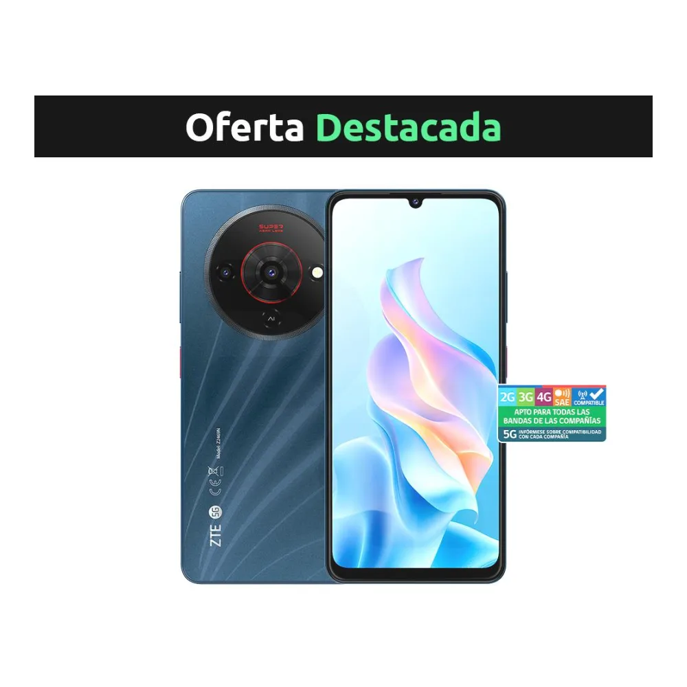 Celular Zte A76 128GB/4G 5G Negro Liberado