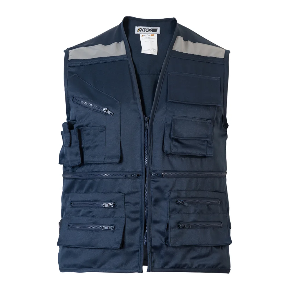 Chaleco Geologo Gabardina Azul
