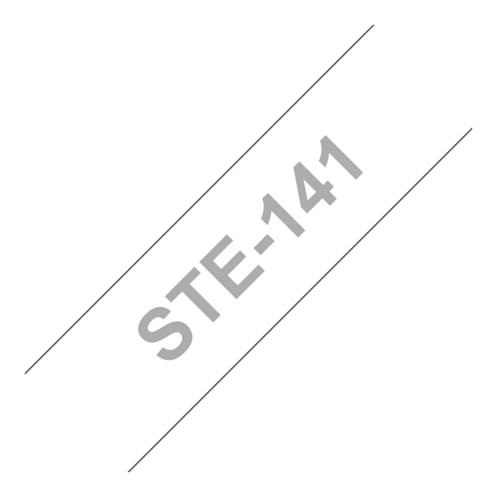 Cinta Brother STE141 Plomo Sobre Blanco 18MM X 3MTS