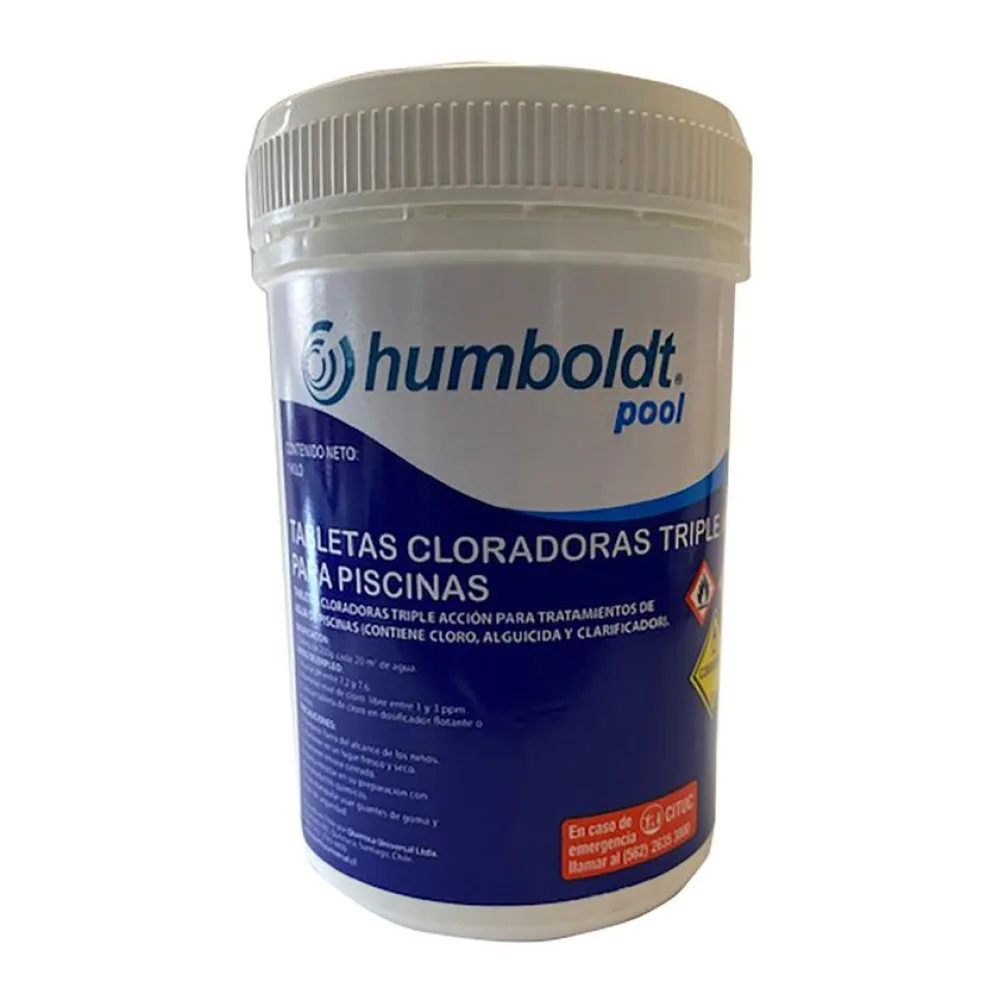 Cloro Humboldt Triple Acción Tableta 1 Kg Pote