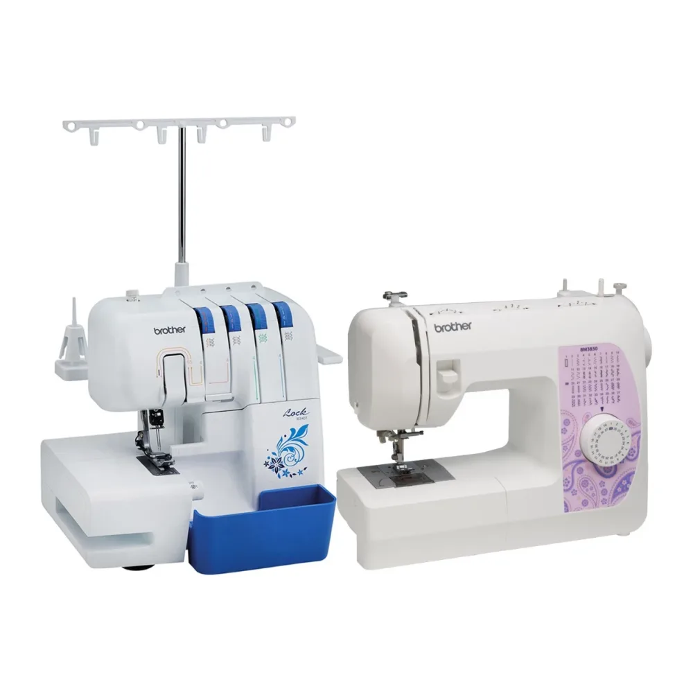 Combo Brother Maquina de Coser BM3850 + Overlock 3534DT