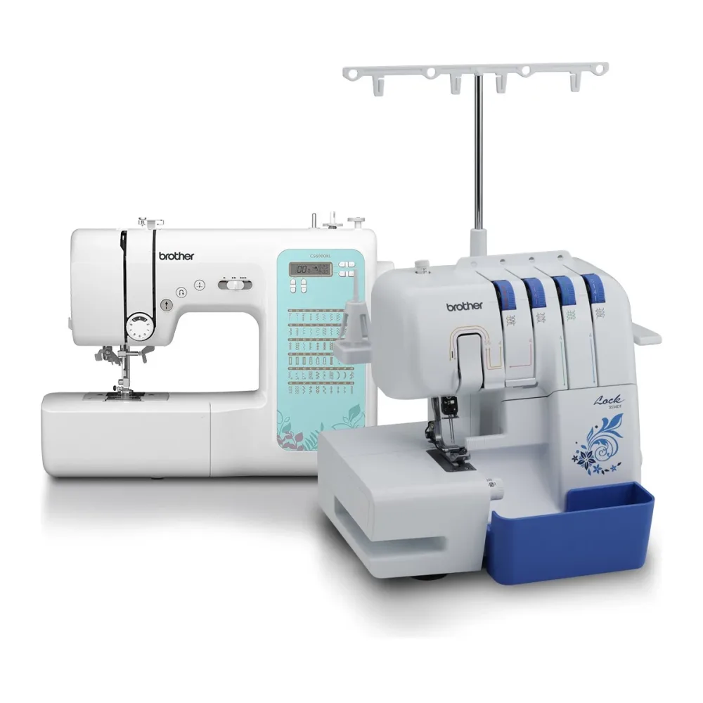 Combo Brother Maquina de Coser CS6000XL + Overlock 3534DT