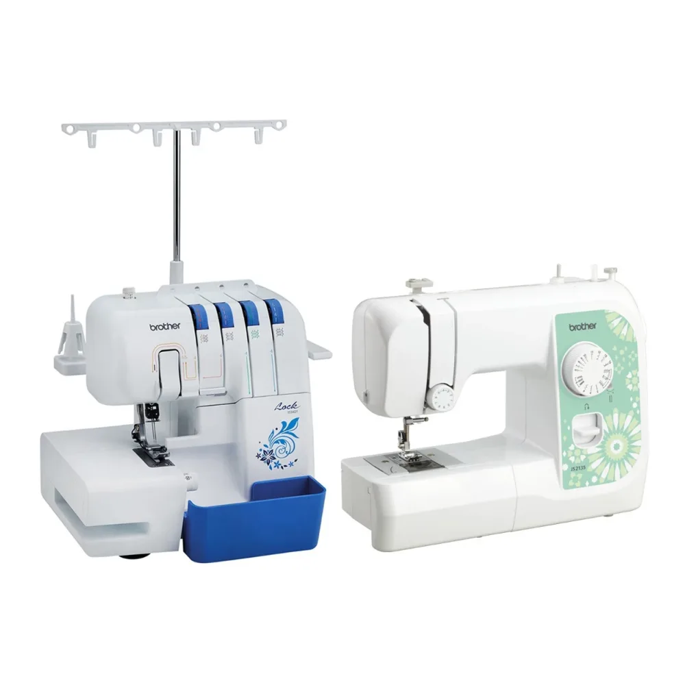 Combo Brother Maquina de Coser JS2135 + Overlock 3534DT