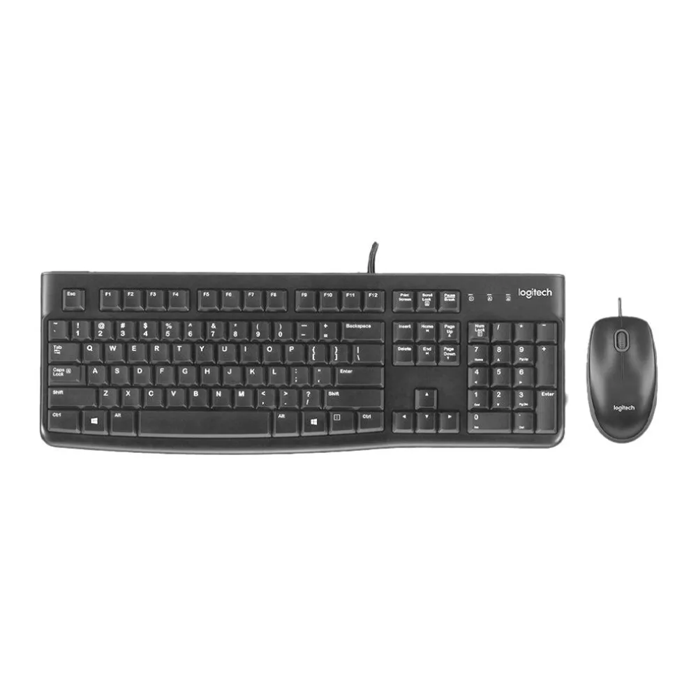 Combo Teclado + Mouse Alámbrico MK120 - Negro Logitech